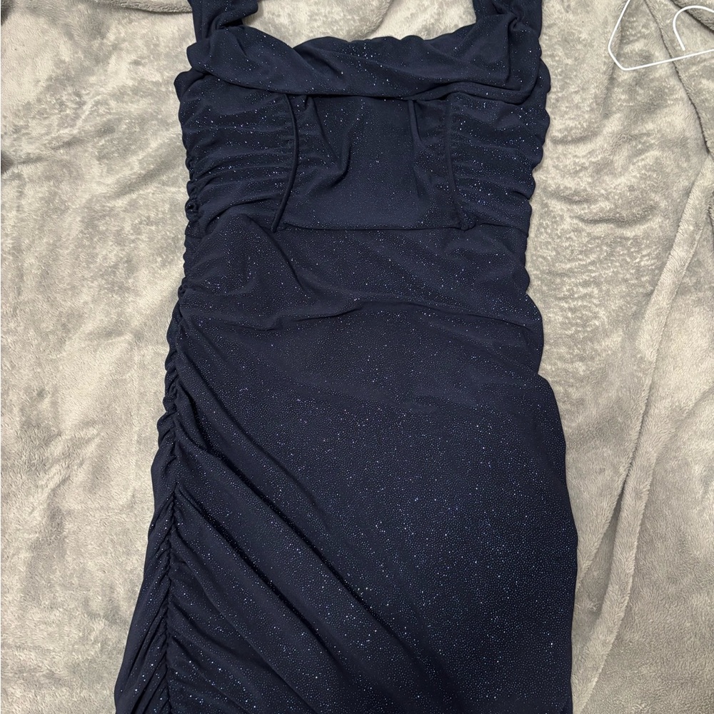 Elegant Navy Blue Dress